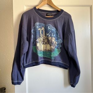 Vintage Navy Noah’s Ark Crewneck Jesus Christian Religious Tompkins Avenue